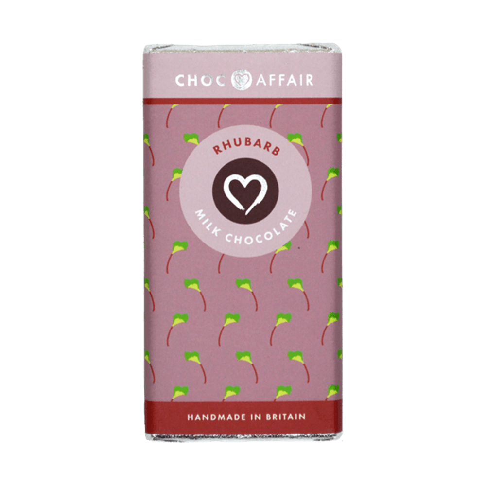 Choc Affair Rhubarb Milk Chocolate Bar